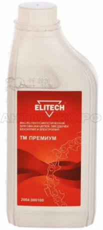 Масло Elitech 2004.000100 для смазки цепей, 1л