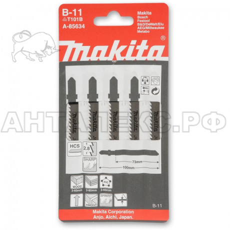 Пилка для лобзиков Makita № В11 5 шт.