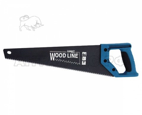 Ножовка по дереву "Wood Line", тефлоновое покрытие, 400 мм