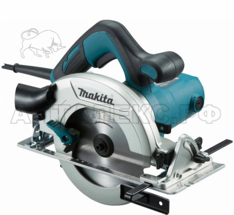 Пила дисковая Makita HS6601J .1050Вт,гл.пропила 54мм, наруж.d165мм, посад.d20мм