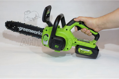 Цепная пила Greenworks G24CS25, 25 см (без АКБ и зарядного устройства) 24В
