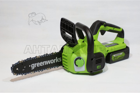Цепная пила Greenworks G24CS25, 25 см (без АКБ и зарядного устройства) 24В