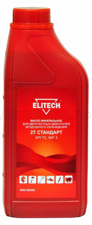 Масло Elitech 2002.000200 1л. минеральное для 2х тактных двигателей
