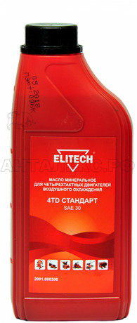 Масло Elitech 2001.000300 1л. минеральное (полусинтетическое)