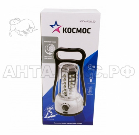 Фонарь кемпинговый,диммируемый акк. KOSMOS 6008LED 36LED 4V 2Ah