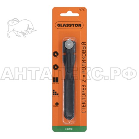 Стеклорез 2-х роликовый пластмассовый (Россия)