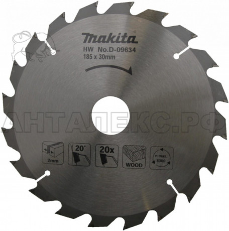 TCT диск Makita 185х30 20 зуб  дерево