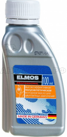 Масло ELMOS 100 мл. 2-х тактное полусинтетическое