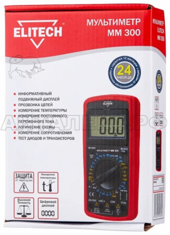 Мультиметр Elitech ММ 300