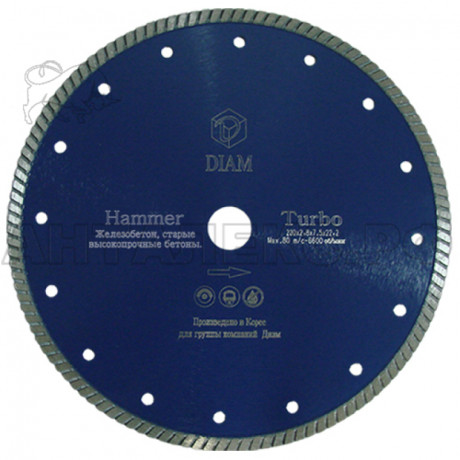 Круг Отр Turbo Hummer Diam  125*2,0*7,5*22,2 (жб)