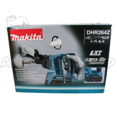 Перфоратор Makita акк. DHR264Z,SDS+ , 36/ 2-х акк 18В , Li-ion, 3 реж, 2,5 ДЖ