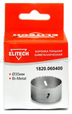 Цифенбор Elitech 1820.060400 , Bi-Metal, ?35мм.