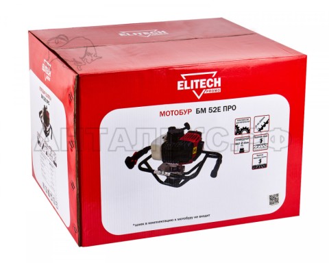 Мотобур БМ 52 Е ПРО Elitech