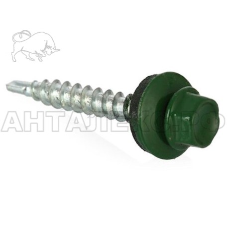 Саморезы кров.оцинк КР с ZP 6005 (зеленый)- 4.8х51