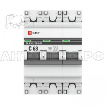 Авт. выкл ВА47-63 3П 16А EKF