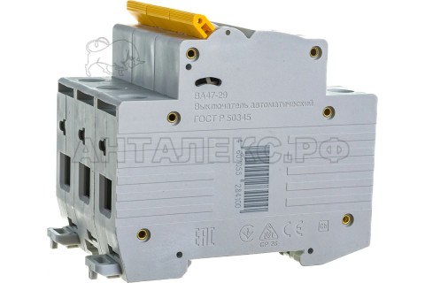 Выключатель автомат 3Р С40А 4,5кА (ВА47-29)