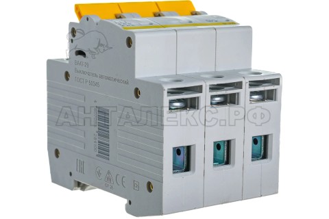 Выключатель автомат 3Р С40А 4,5кА (ВА47-29)