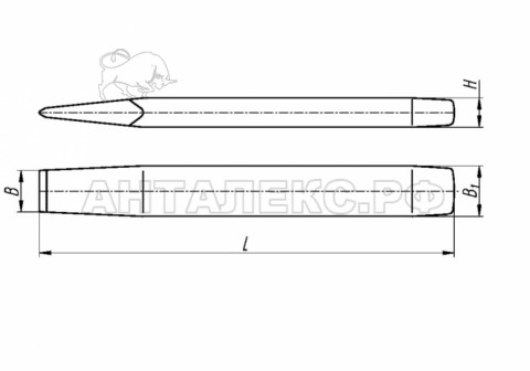 Зубило 20 L-200 <60 омед.