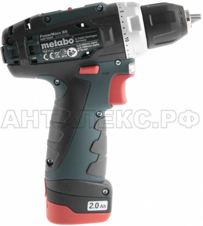 Винтоверт акк. Metabo PowerMaxx BS 10.8В 2х2.0,LC40,патр.,кейс