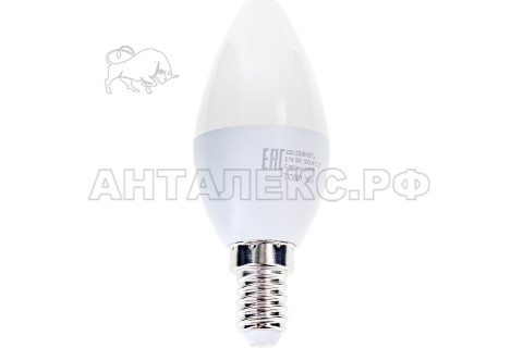 Лампа Ресанта, светодиодная LL-R-C37-5W-230-3K-E14 (свеча, 5Вт, тепл., Е14)