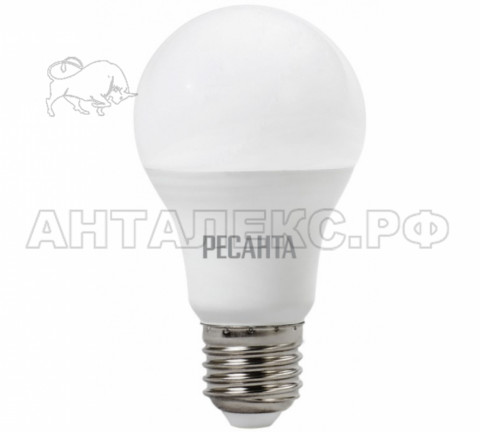 Лампа Ресанта, светодиодная LL-R-A60-11W-230-3K-E27 (груша, 11Вт, тепл., Е27)