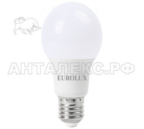 Лампа Eurolux, светодиодная LL-E-A60-7W-230-4K-E27 (груша, 7Вт, нейтр., Е27