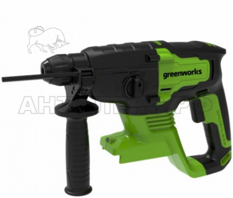 Перфоратор аккумуляторный бесщеточный Greenworks GD24SDS2 2 ДЖ, 24V, (в вомплекте АКБ 4АЧ и ЗУ)