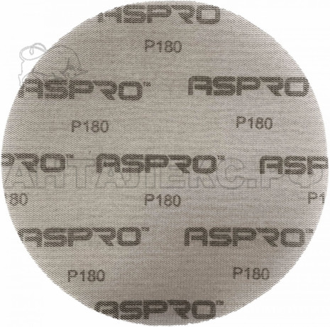Бумага шлифовальная ASPRO ( D225мм, P180 ), на сетчатой основе