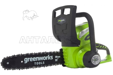 Цепная пила Greenworks G40CS30K4 акк (с 4А*Ч АКБ и зарядным устройством) 40В, 30 см