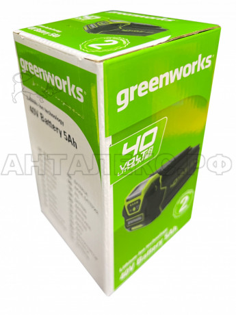 Аккумулятор GreenWorks G40B4, 40V, 5 А.ч