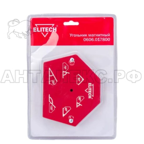Уголок магнитный ELITECH 0606.017800, угол удержания 30,45,60,75,90,135 градусов до 35 кг