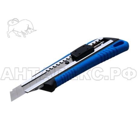 Нож усиленный с автоматическом фиксатором, сегментированное лезвие, 18х100мм