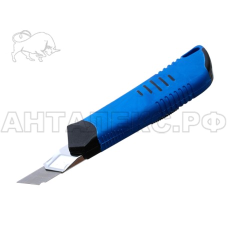 Нож усиленный с автоматическом фиксатором, сегментированное лезвие, 18х100мм