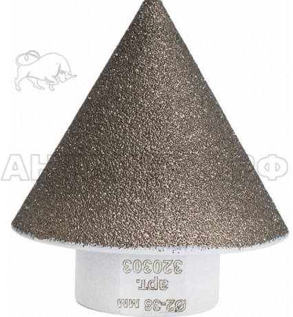 Фреза алмазная конусная DIAM 2x38x30хМ14 Extra Line V-TECH (вакуумное спекание)