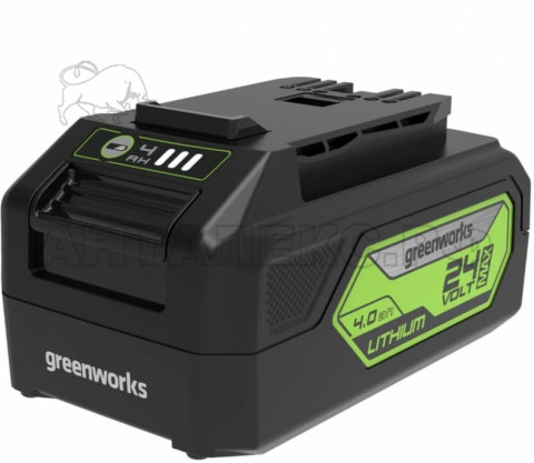 Аккумуляторная батарея Greenworks, литий-ионная 24В 4А*ч с USB разьемом