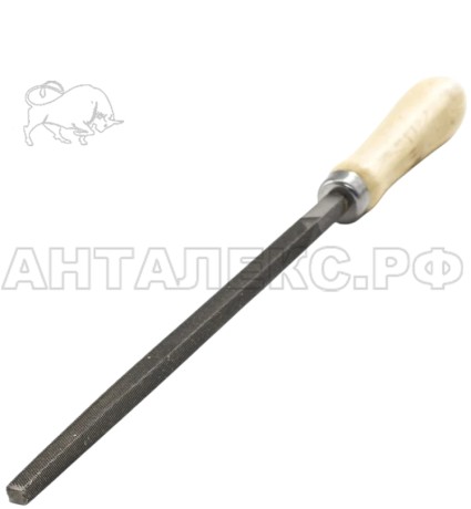 Напильник квадратный 200 мм, №2, дерев. ручка, (шт.)