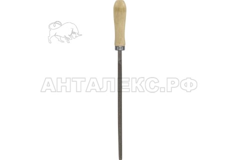 Напильник квадратный 200 мм, №2, дерев. ручка, (шт.)