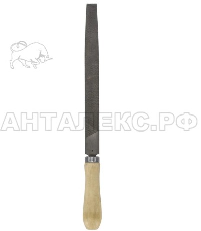 Напильник плоский 200мм, №2, дерев. ручка, (шт.)