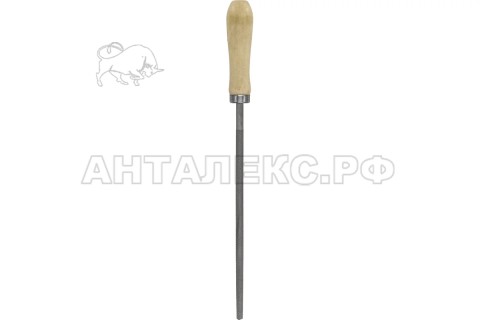 Напильник круглый 200мм, №2, дерев. ручка, (шт.)