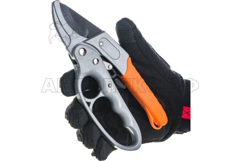 Секатор Вихрь 200мм, возвратная пружина, храп.механизм, тефлон. покр., мет.обрез.рукоятка 73/7/3/3