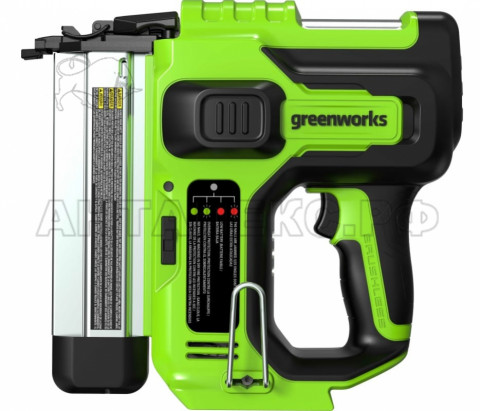 Гвоздезабивной пистолет аккумуляторный Greenworks  (без АКБ и ЗУ) 24В