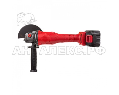 Акк.УШМ NUMBER ON бесщеточн AG125-20/4.0-PRO(125мм,эл.рег.об,2акк,4А/ч,кейс) АНТИВИБРАЦИОННАЯ РУЧКА