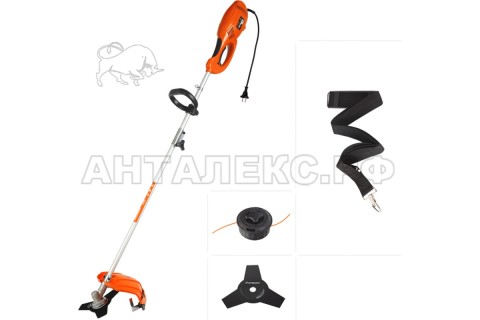 Триммер электрический PATRIOT ET 1200, мощность 1100Вт; разъемная штанга; жесткий кованый вал;