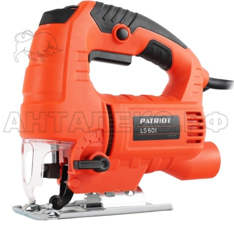 Лобзик PATRIOT LS 601, мощность 690 Вт, макс толщина дерева 65мм, 4 поз. маятниковый ход