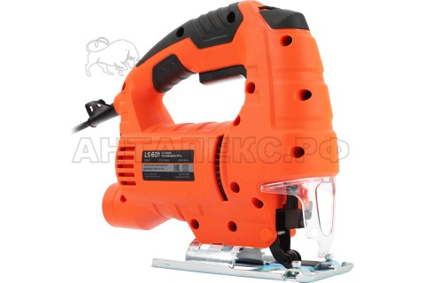 Лобзик PATRIOT LS 601, мощность 690 Вт, макс толщина дерева 65мм, 4 поз. маятниковый ход