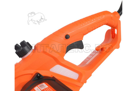 Пила цепная электрическая PATRIOT ESP1814, 1.8кВт, шина 14" цепь 3/8 1,3мм 53зв, поперечный двигат.