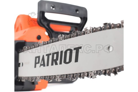 Пила цепная электрическая PATRIOT ESP1814, 1.8кВт, шина 14" цепь 3/8 1,3мм 53зв, поперечный двигат.