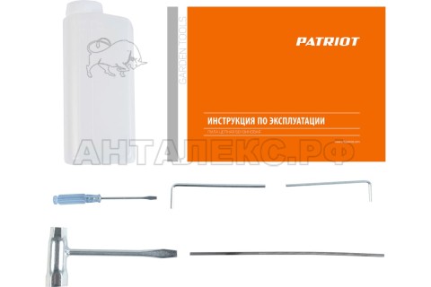 Пила цепная бензиновая PATRIOT PT 2512, 1.3л.с., 12