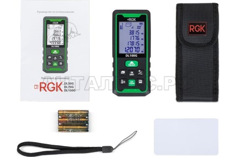 Лазерный дальномер-рулетка RGK DL-100G