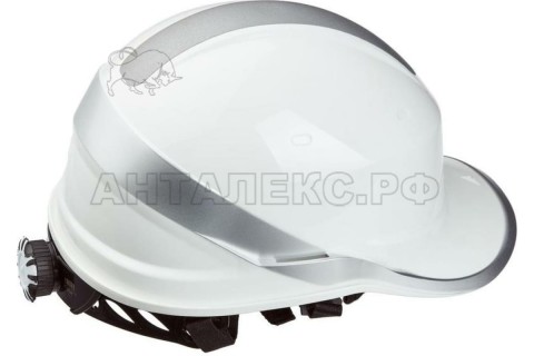 Каска защитная Diamond V UP белая c СОП (в форме бейсболки), застежка Rotor